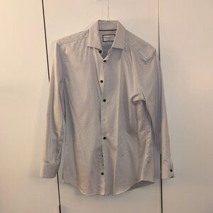 Charles Tyrwhitt Light Gray Dress Shirt - Slim Fit (15.5/33)